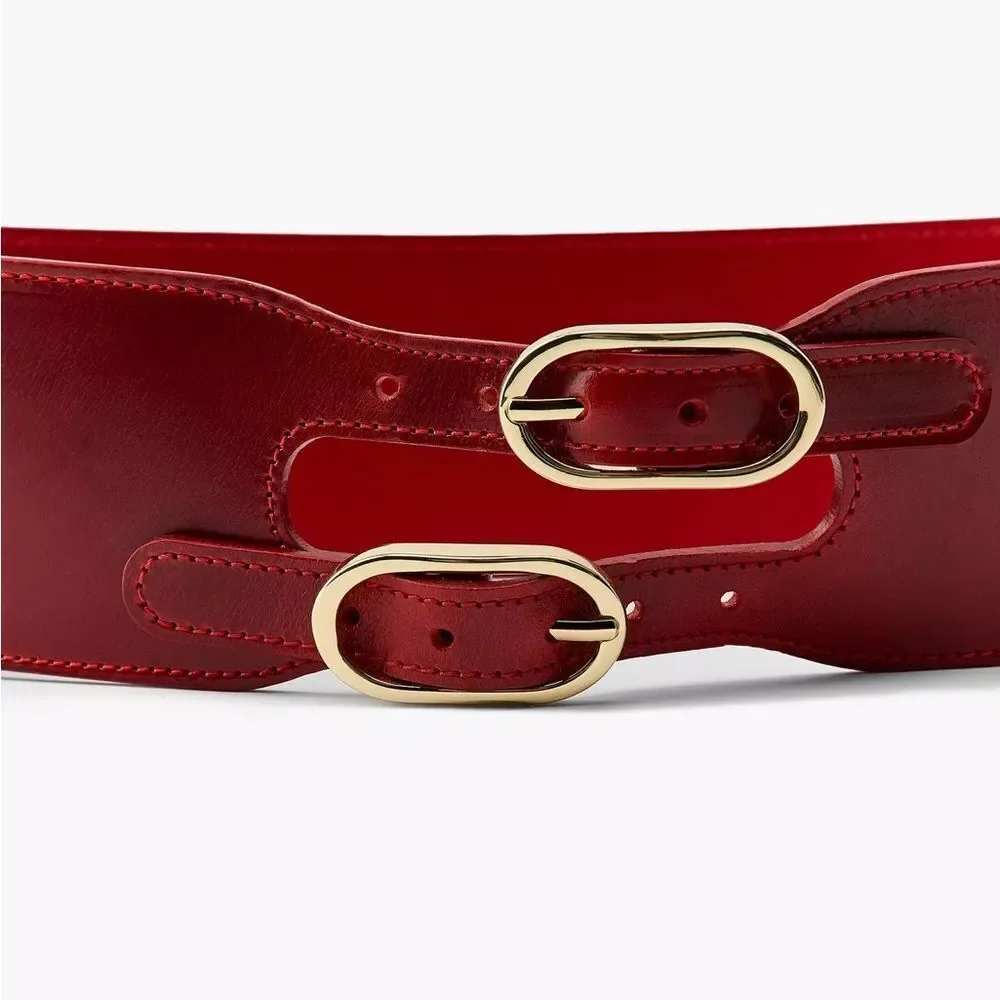 ZARA DOUBLE BUCKLE SASH BELT